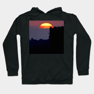 POLLUTION SUN SETS AT EAGLE TOWER Hoodie